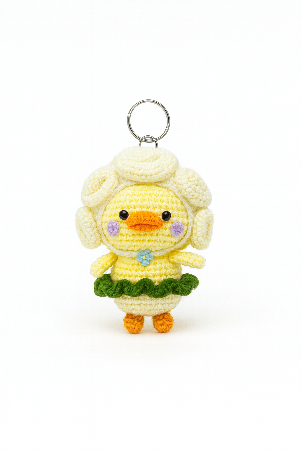 Crochet Baby Duck Keychain