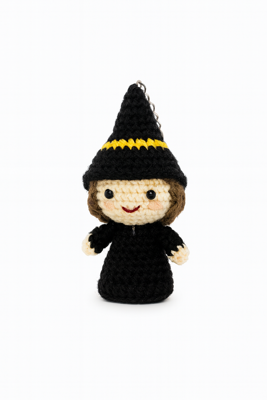 Crochet Witch Keychain
