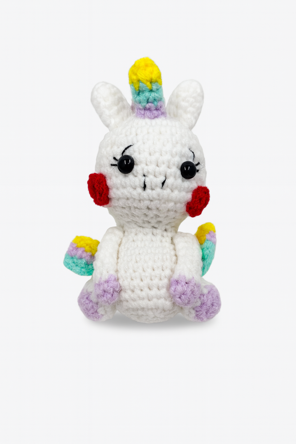 Crochet Blushing Unicorn Plushie