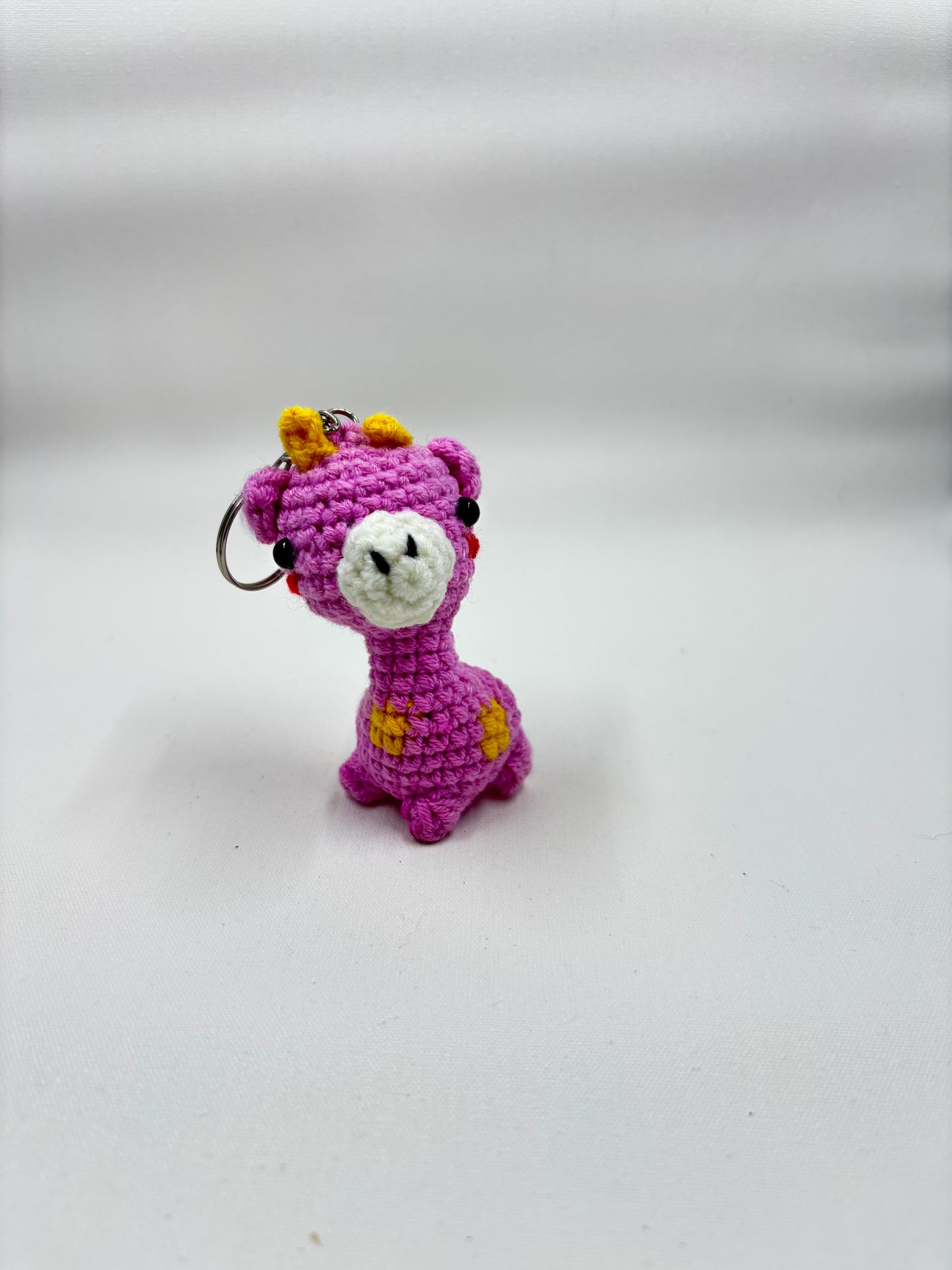 Crochet Baby Giraffe Keychain